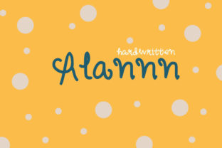 Alannn: A Playful Script Font for Crafters