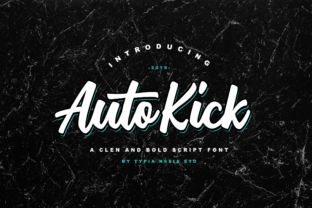 Auto Kick: A Vintage Script Font for Bold Branding