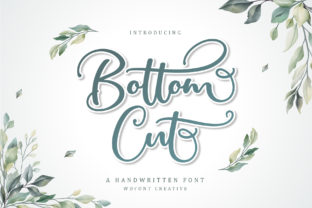 Bottom Cut: A Fresh Script Font for Branding
