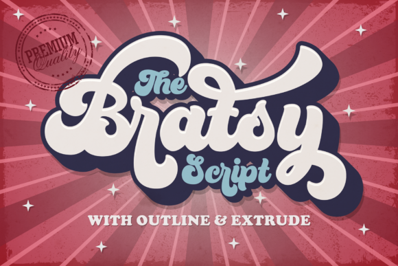 Bratsy: A Retro Script Typeface for Bold Campaigns