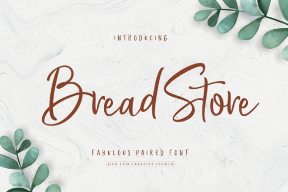 Bread Store: A Playful Script Font for Modern Editorial Design