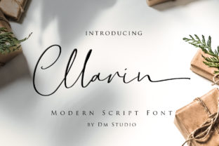 Cllarin: A Modern Script Font for Editorial Design
