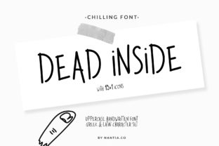 Dead Inside Font: Playful Handwritten Charm for Makers