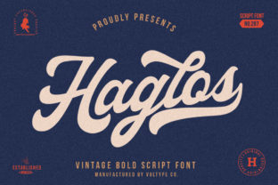 Haglos: The Vintage Script Font for Scroll-Stopping Designs