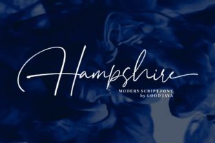 Hampshire: A Modern Script Font for Editorial Design