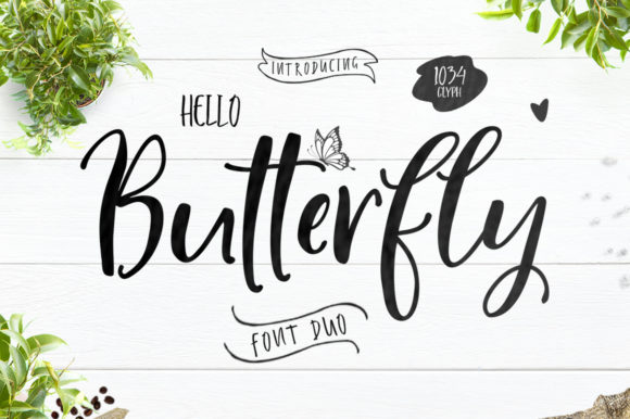 Hello Butterfly Duo Font: A Typeface for Brand Charm