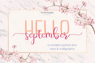 Hello September: A Handwritten Font for Editorial Design