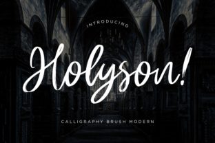 Holyson: A Handwritten Font for Digital Design