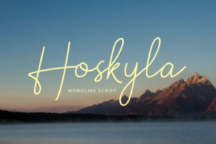 Hoskyla: A Charming Script Font for Crafters