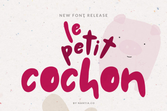 Le Petit Cochon Font for Web Design
