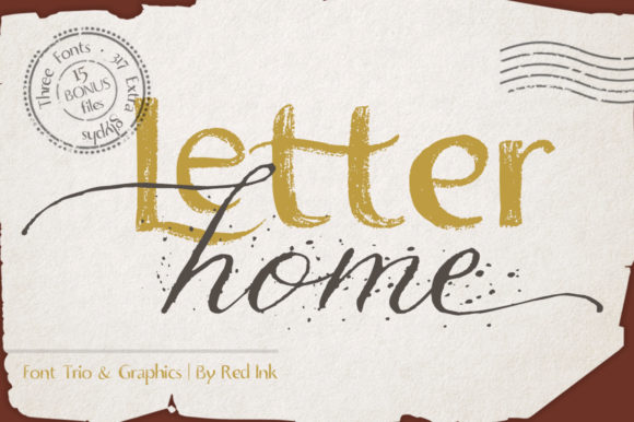 Letter Home Font: Charm for Crafters