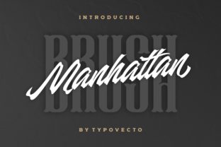 Manhattan Brush: A Modern Script Typeface for Editorial Design