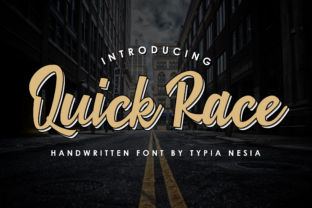 Quick Race Font: A Nostalgic Typeface for Modern Brands