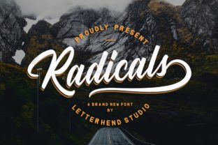 Radicals: A Modern Script Font for Editorial Design