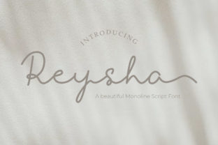Reysha: A Modern Script Font for Editorial Design