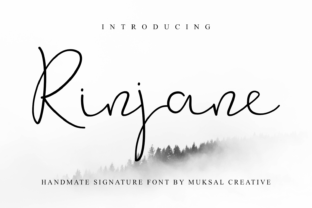 Rinjane: A Bold Handwritten Font for Crafters