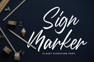 Sign Marker Font for Small Business Branding
