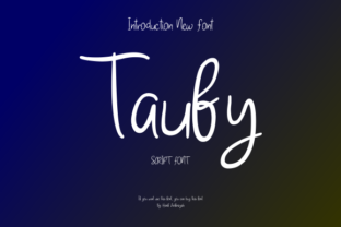 Taufy: A Script Typeface for Editorial Elegance