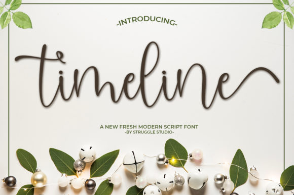 Timeline Font: A Modern Script for Editorial Design